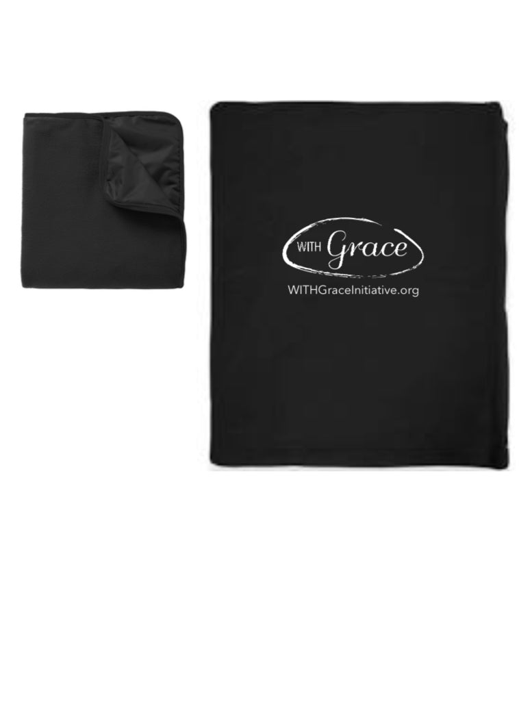 Logo Fleece Blanket - Black