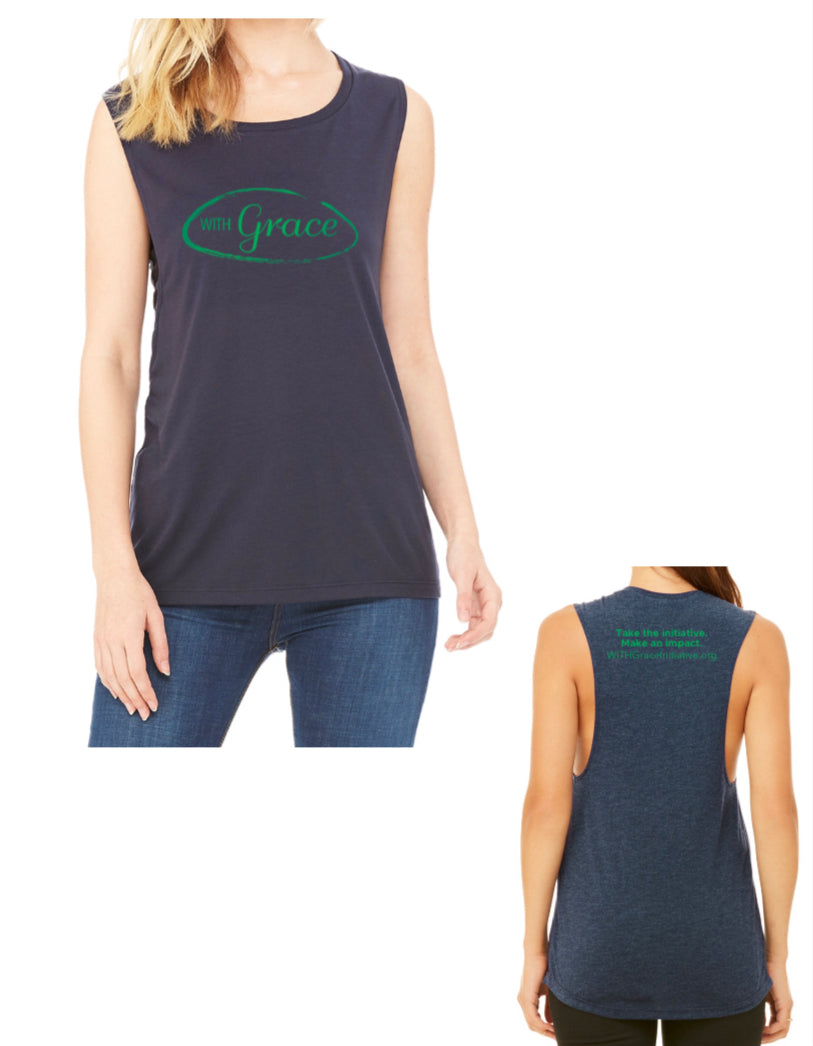 Logo Tank Navy - Womens & Kids